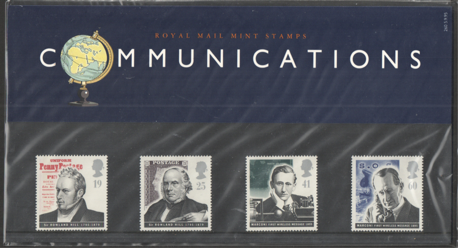 (image for) 1995 Pioneers of Communication Royal Mail Presentation Pack 260
